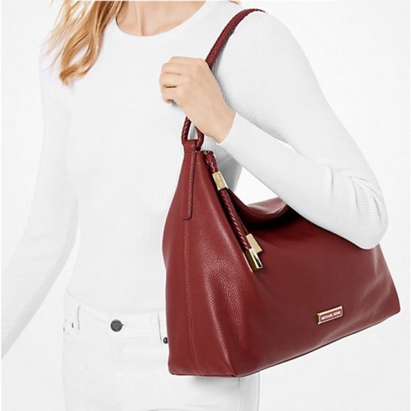MICHAEL KORS Brandy Lexington Large Pebbled Leather Shoulder Bag - Picture 2 of 10